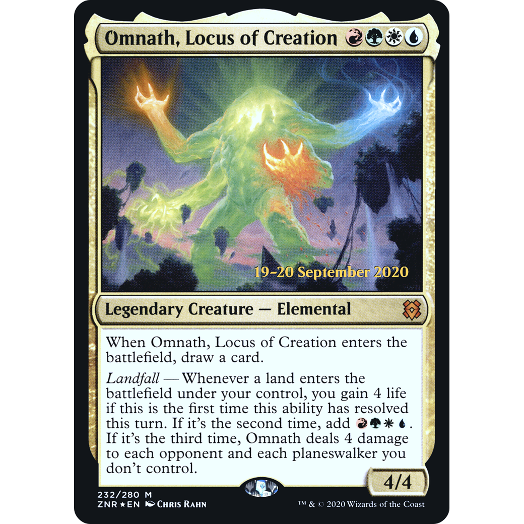 Omnath, Locus of Creation (PRE-232) - Zendikar Rising Promos Foil