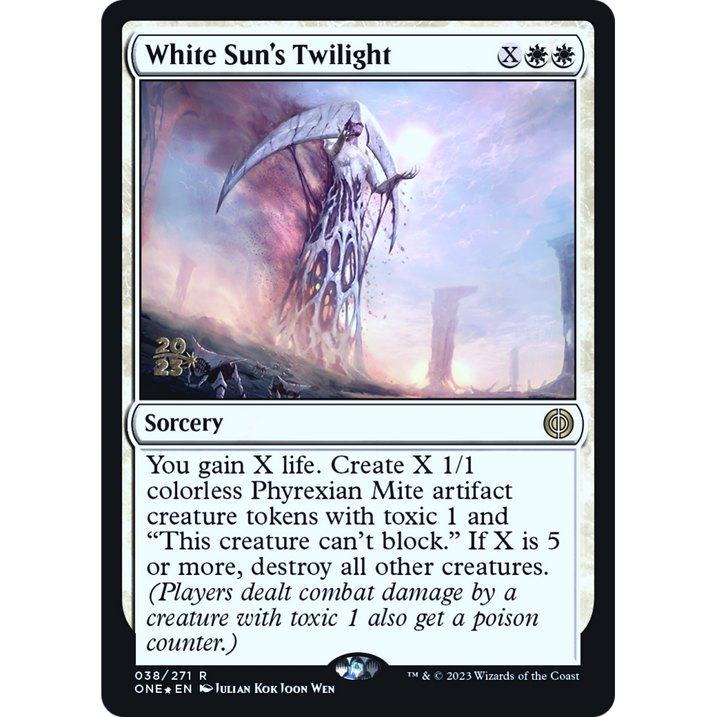 White Sun's Twilight (PRE-38S) - Phyrexia: All Will Be One Promos Foil