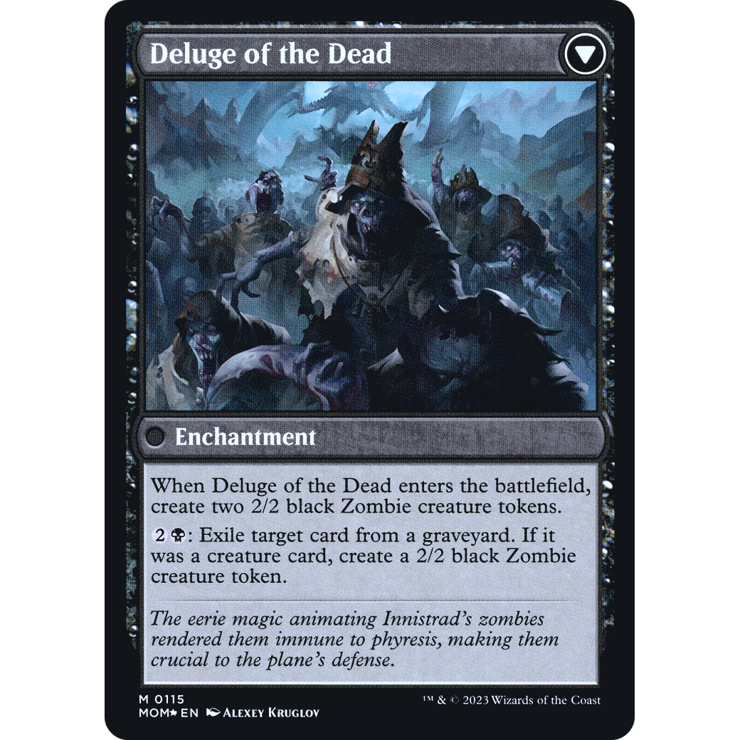 Invasion of Innistrad // Deluge of the Dead (PRE-115S) - March of the Machine Promos Foil