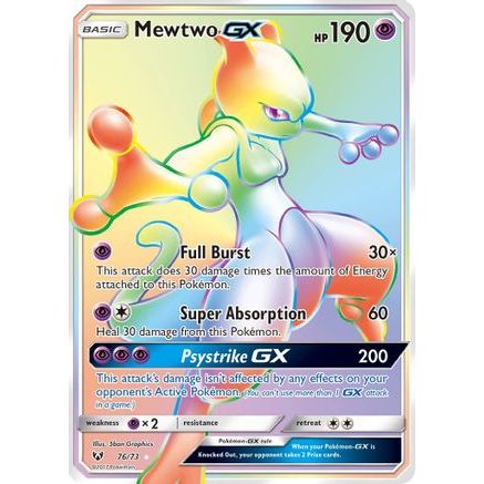 Mewtwo GX (Secret) 76/73 - Shining Legends Holofoil