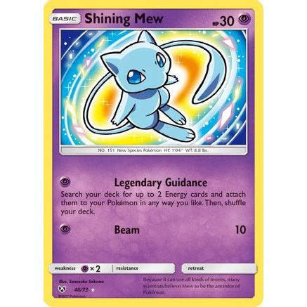 Shining Mew 40/73 - Shining Legends Holofoil