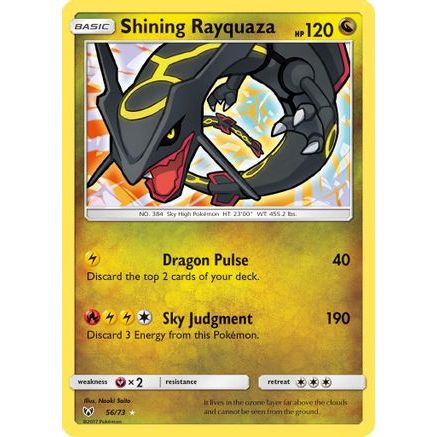 Shining Rayquaza 56/73 - Shining Legends Holofoil