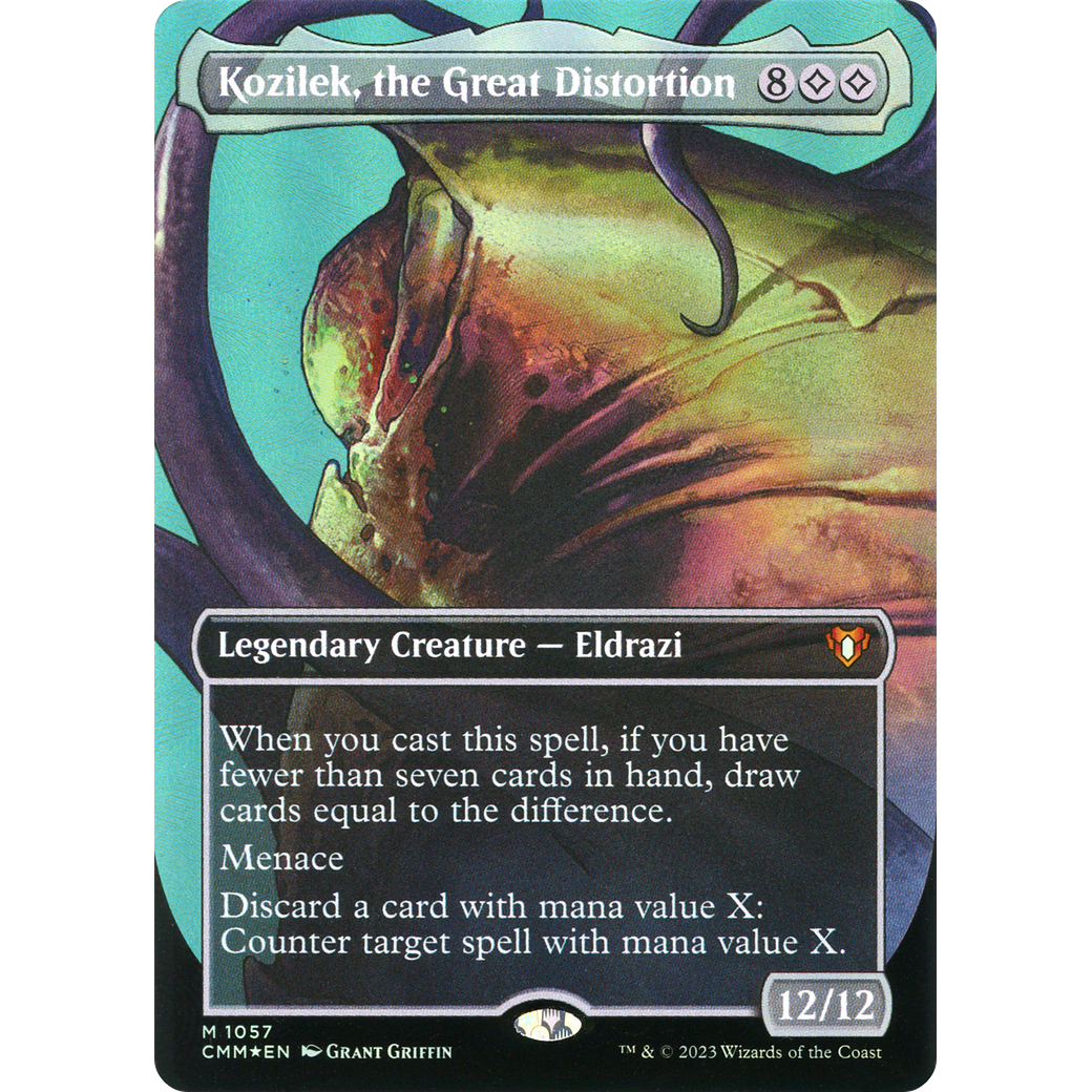 Kozilek, the Great Distortion (CMM-1057) - Commander Masters (Borderless) Foil