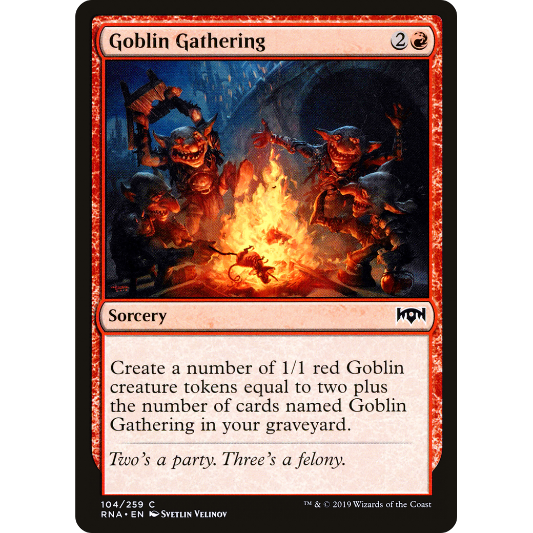 Goblin Gathering (RNA-104) - Ravnica Allegiance Foil