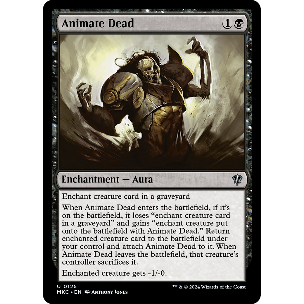 Animate Dead (MKC-125) - Murders at Karlov Manor Commander