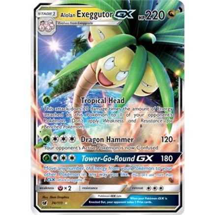 Alolan Exeggutor GX 74/111 - SM Crimson Invasion Holofoil