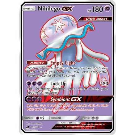 Nihilego GX (Full Art) 103/111 - SM Crimson Invasion Holofoil