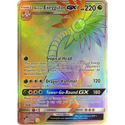 Alolan Exeggutor GX (Secret) 118/111 - SM Crimson Invasion Holofoil
