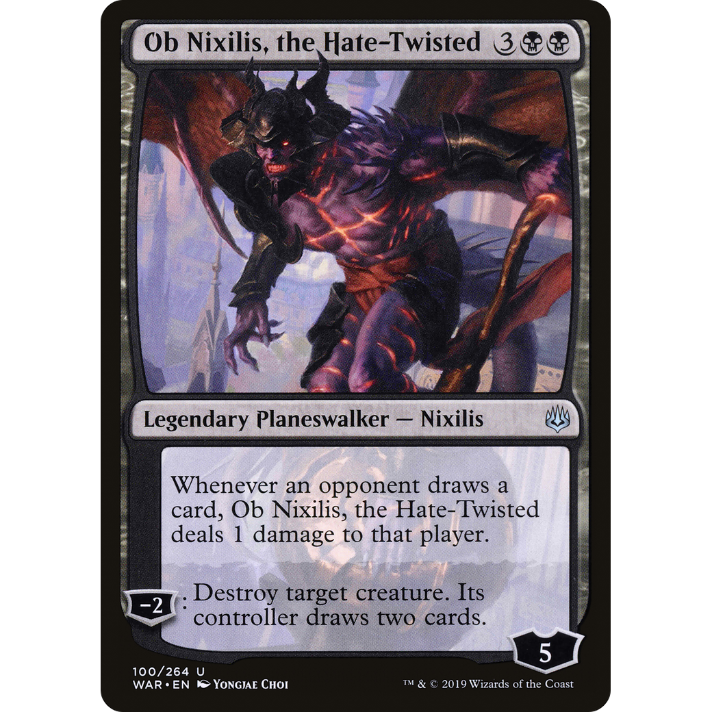 Ob Nixilis, the Hate-Twisted (WAR-100) - War of the Spark Foil