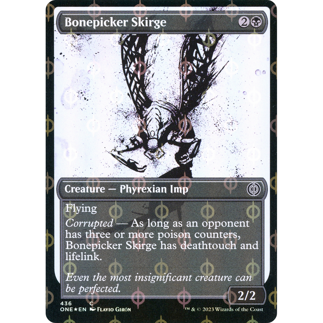 Bonepicker Skirge (ONE-436) - Phyrexia: All Will Be One: (Showcase) Foil