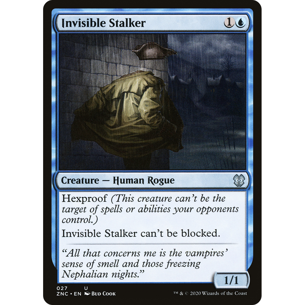 Invisible Stalker (ZNC-027) - Zendikar Rising Commander