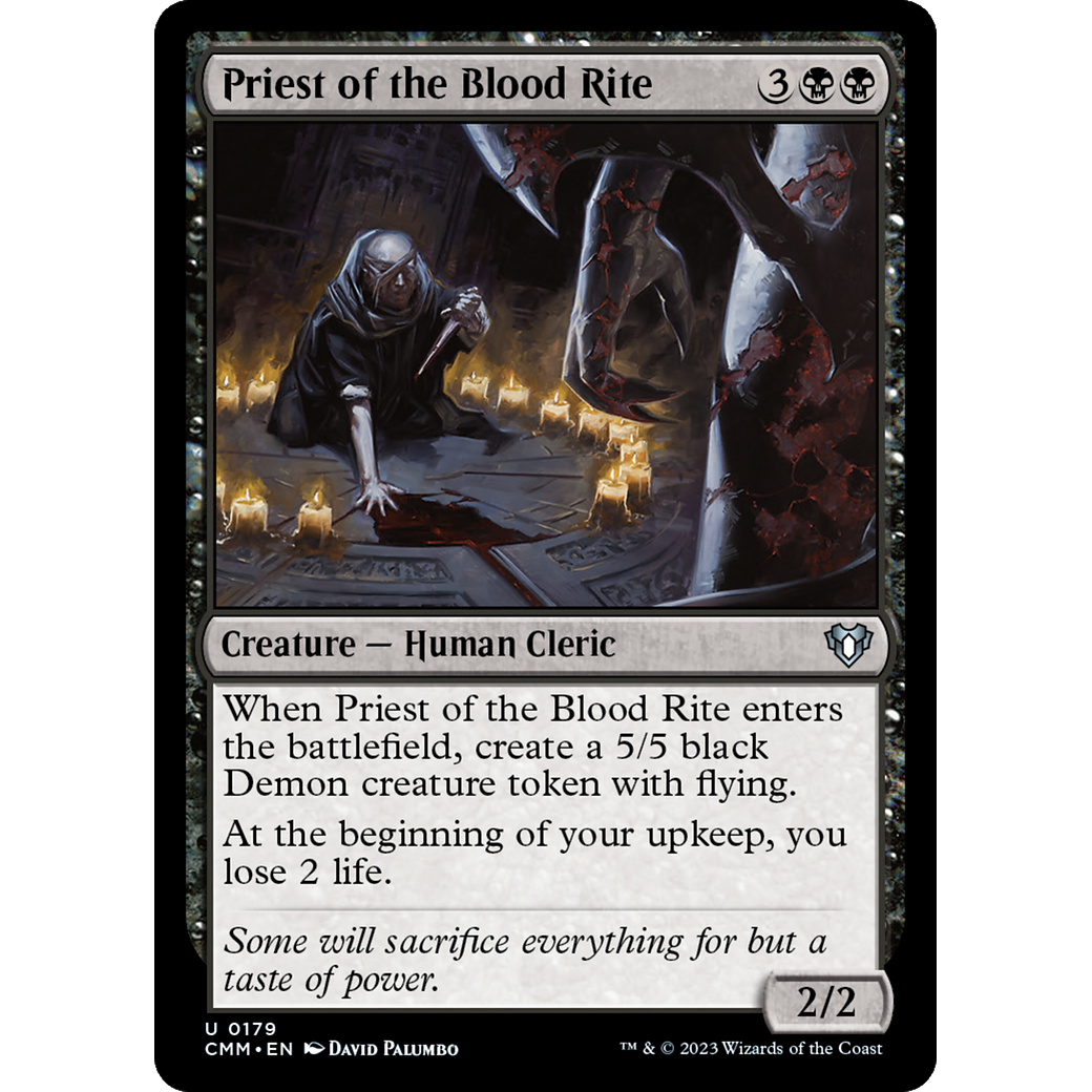 Priest of the Blood Rite (CMM-179) - Commander Masters Foil