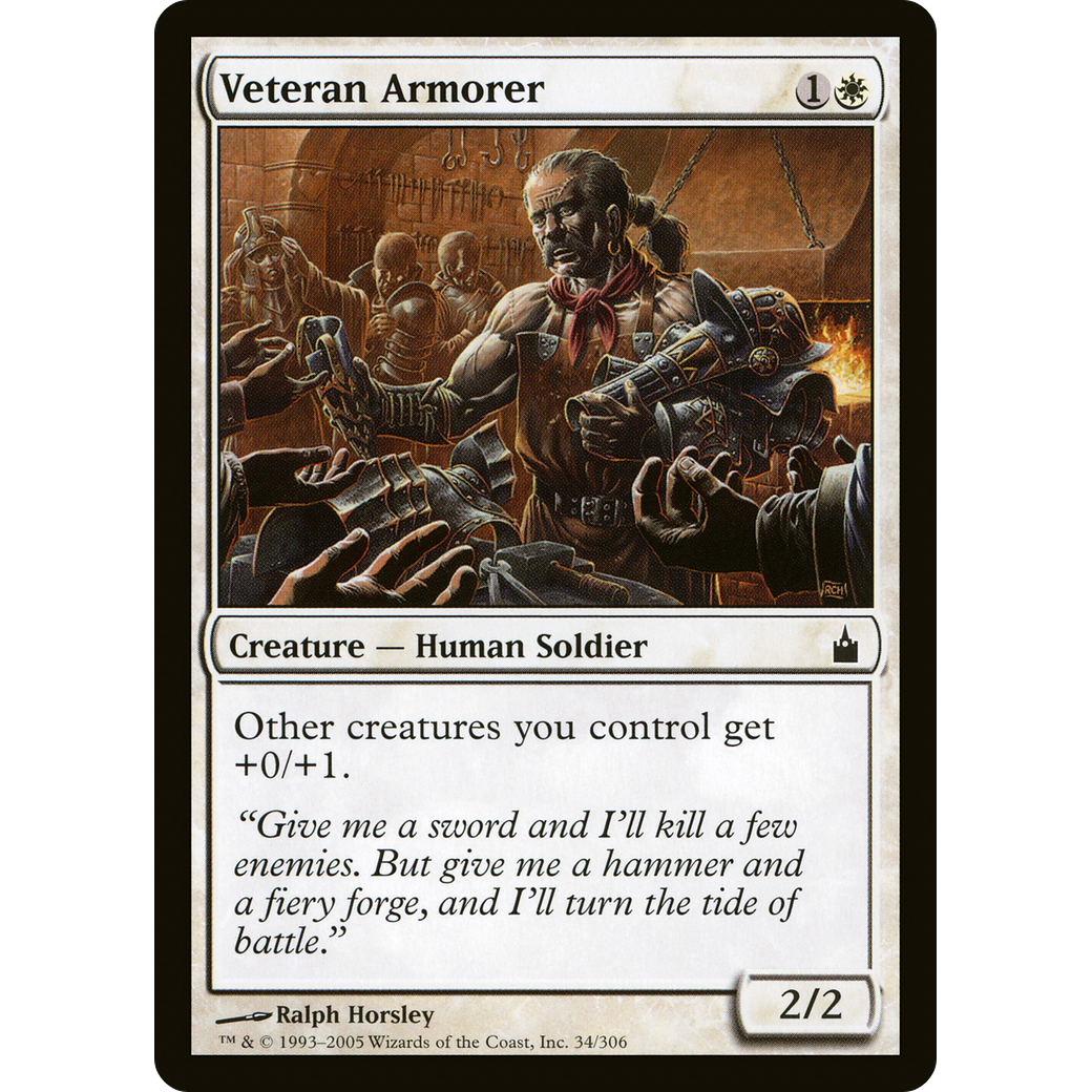 Veteran Armorer (RAV-034) - Ravnica: City of Guilds