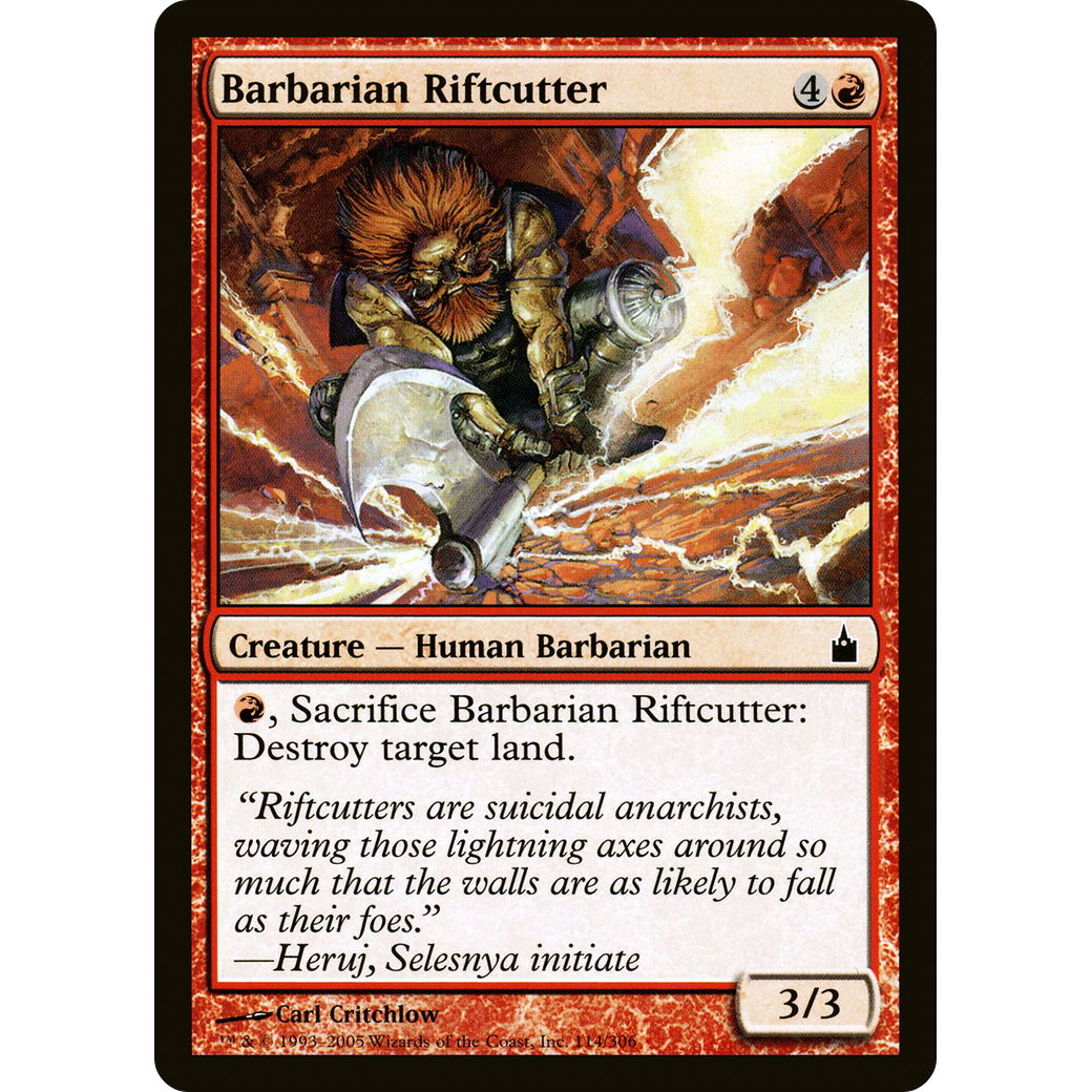 Barbarian Riftcutter (RAV-114) - Ravnica: City of Guilds Foil