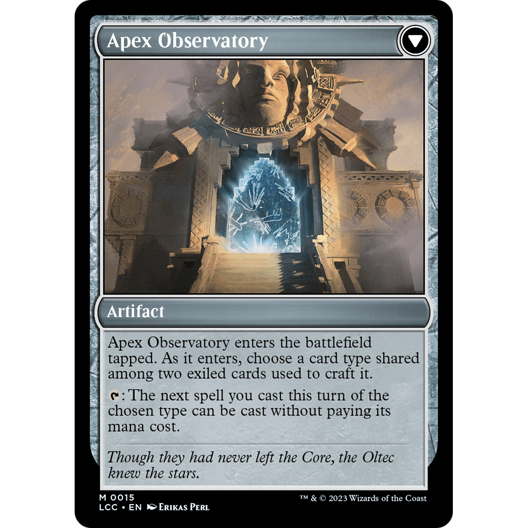 Eye of Ojer Taq // Apex Observatory (LCC-015) - The Lost Caverns of Ixalan Commander Foil