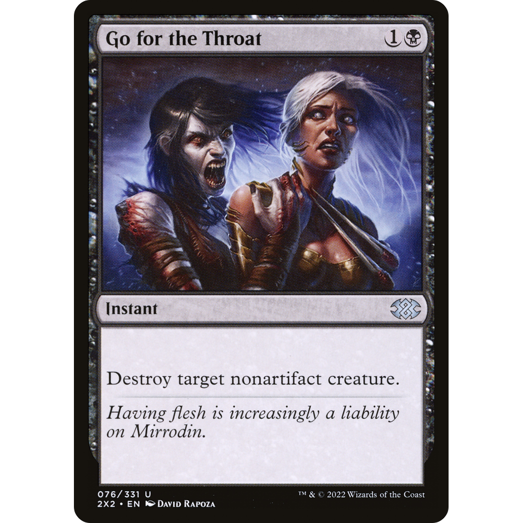 Go for the Throat (2X2-076) - Double Masters 2022 Foil