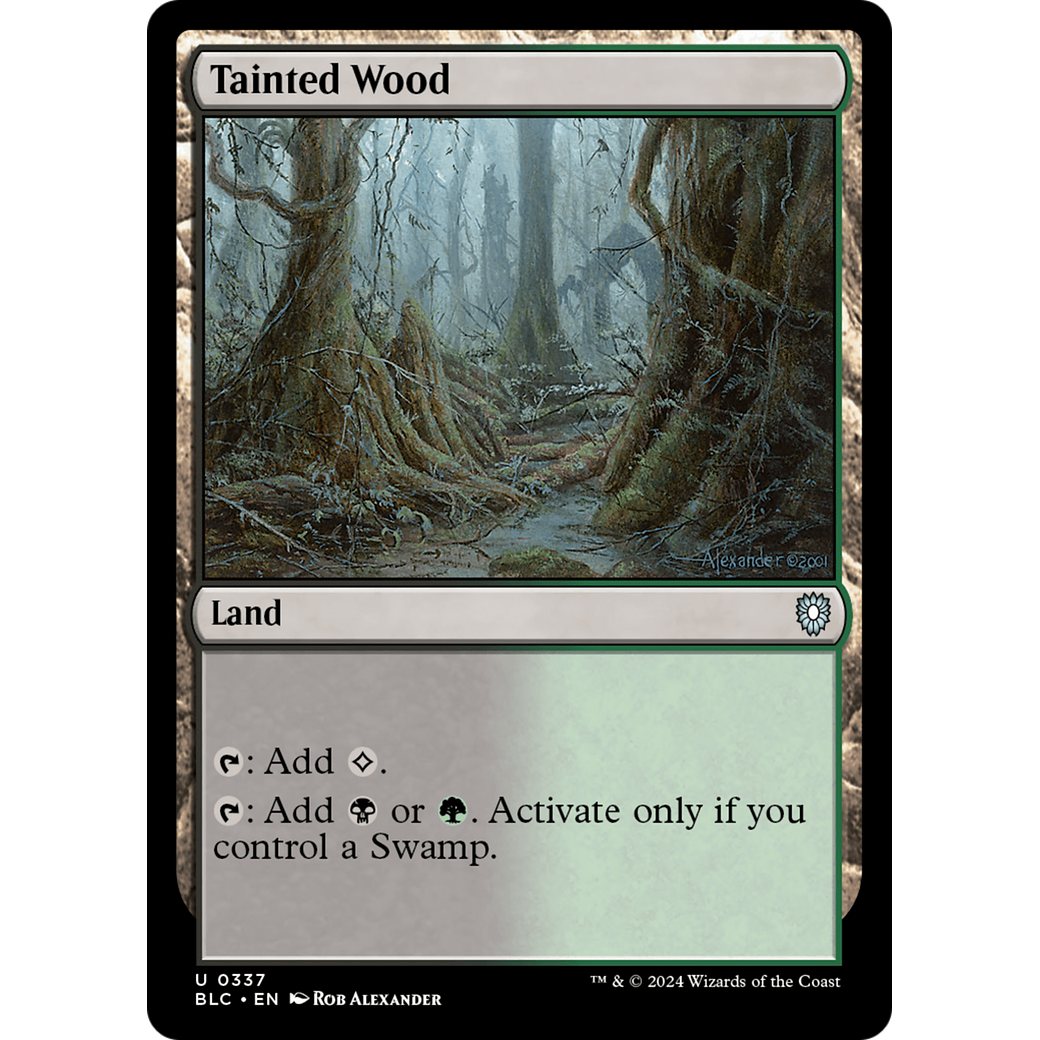 Tainted Wood (BLC-337) - Bloomburrow Commander