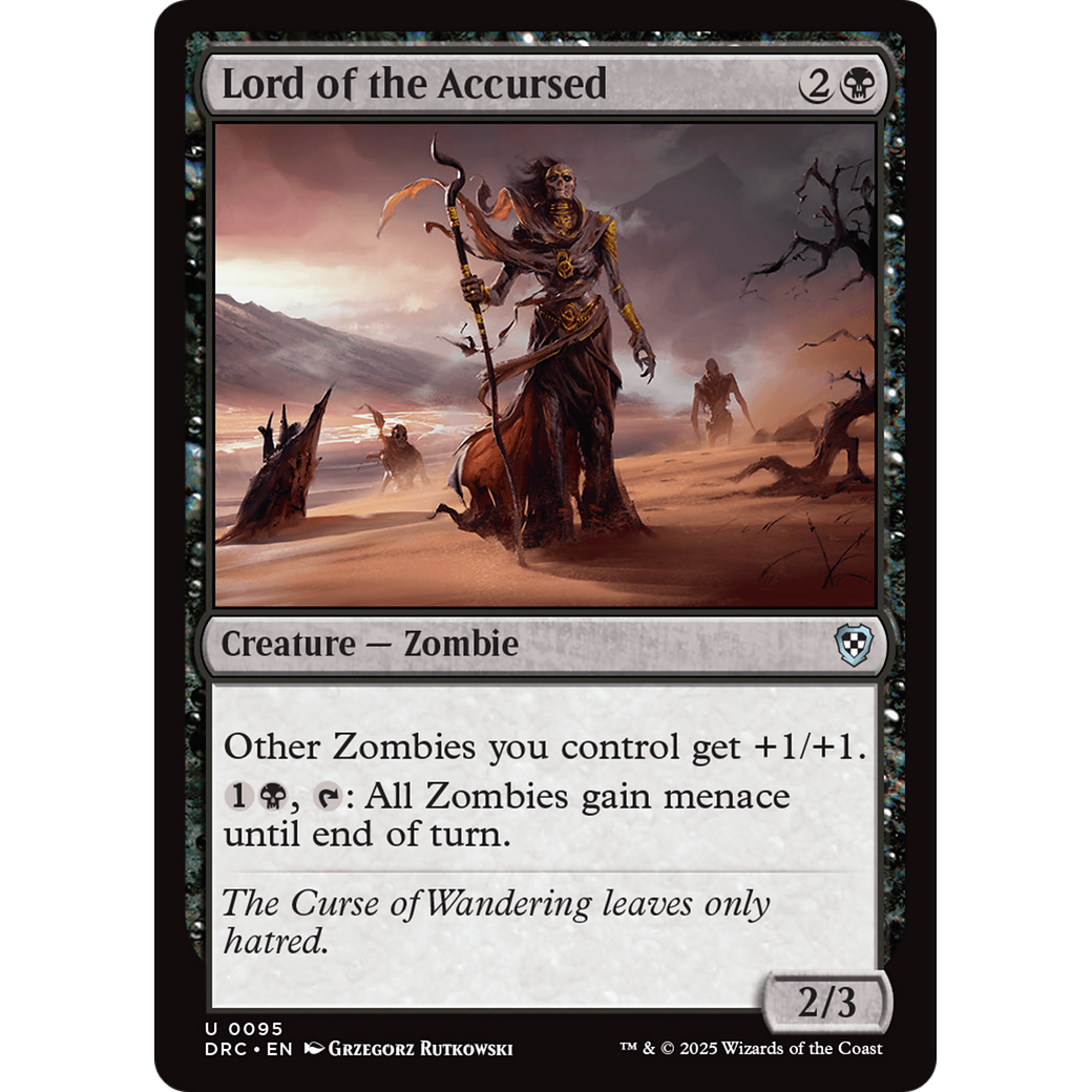 Lord of the Accursed (DRC-095) - Commander: Aetherdrift Foil