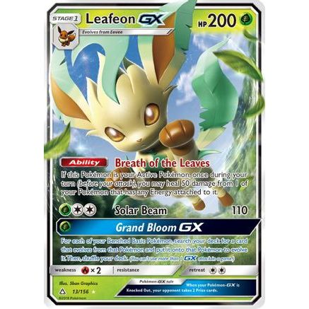 Leafeon GX 13/156 - SM Ultra Prism Holofoil