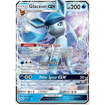 Glaceon GX 39/156 - SM Ultra Prism Holofoil