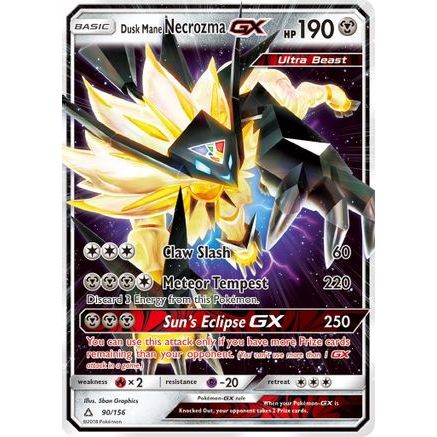 Dusk Mane Necrozma GX 90/156 - SM Ultra Prism Holofoil