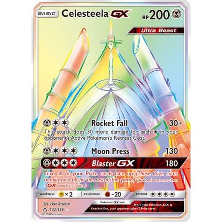 Celesteela GX (Secret Rare) 162/156 - SM Ultra Prism Holofoil