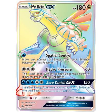 Palkia GX (Secret Rare) 165/156 - SM Ultra Prism Holofoil