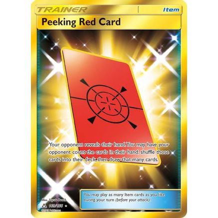 Peeking Red Card (Secret Rare) 169/156 - SM Ultra Prism Holofoil