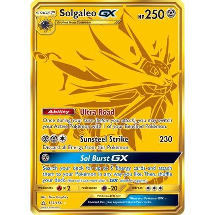 Solgaleo GX (Secret Rare) 173/156 - SM Ultra Prism Holofoil