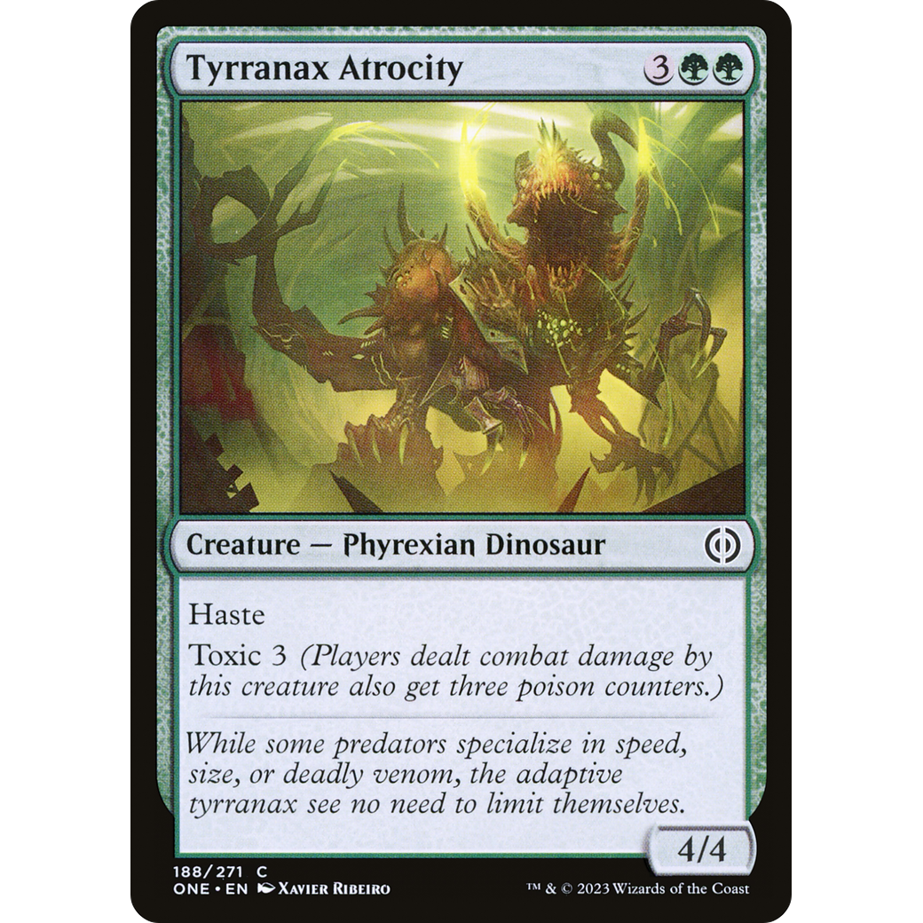 Tyrranax Atrocity (ONE-188) - Phyrexia: All Will Be One Foil