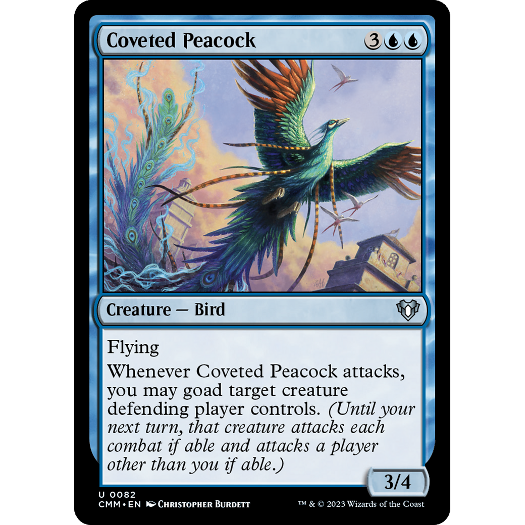Coveted Peacock (CMM-082) - Commander Masters Foil
