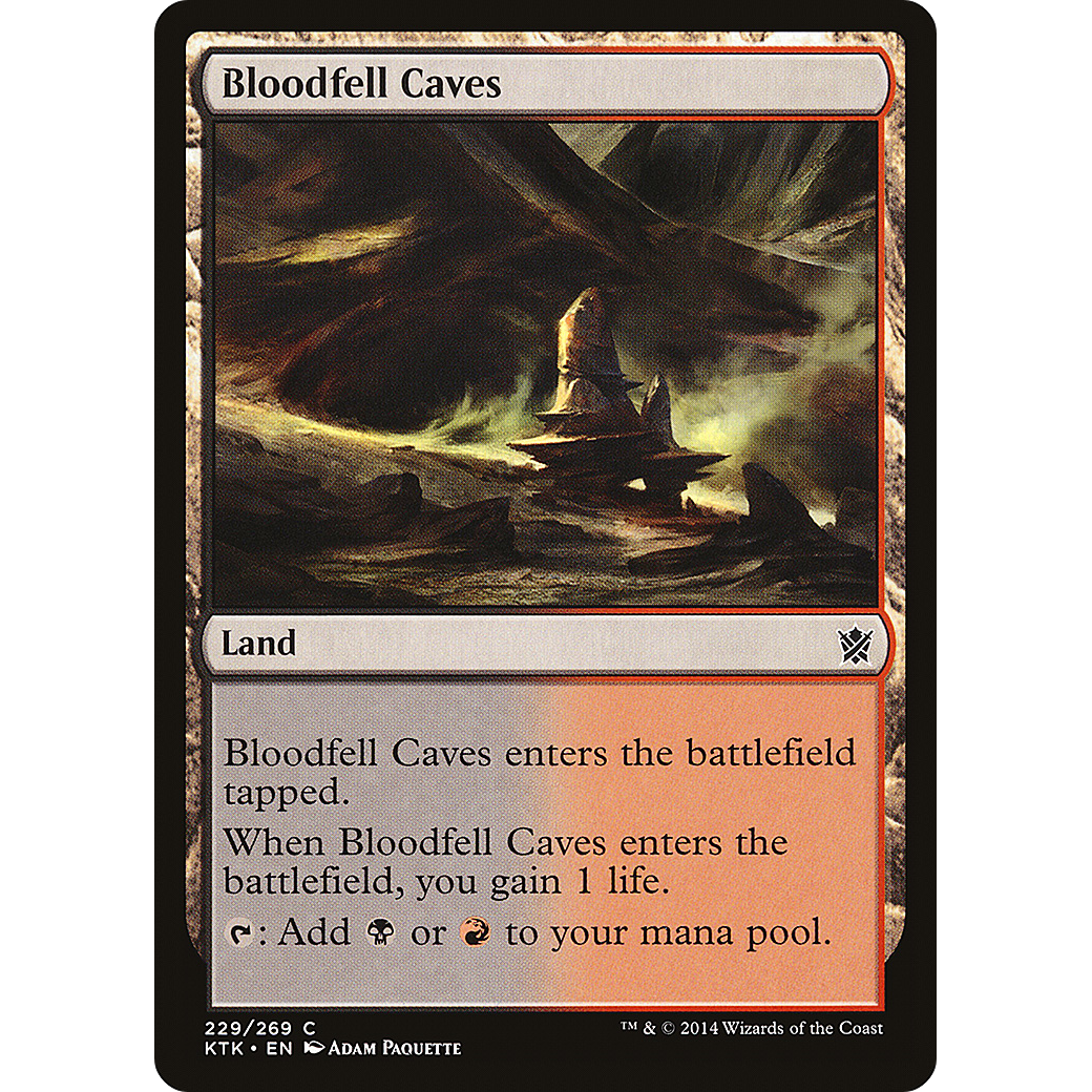 Bloodfell Caves (KTK-229) - Khans of Tarkir Foil