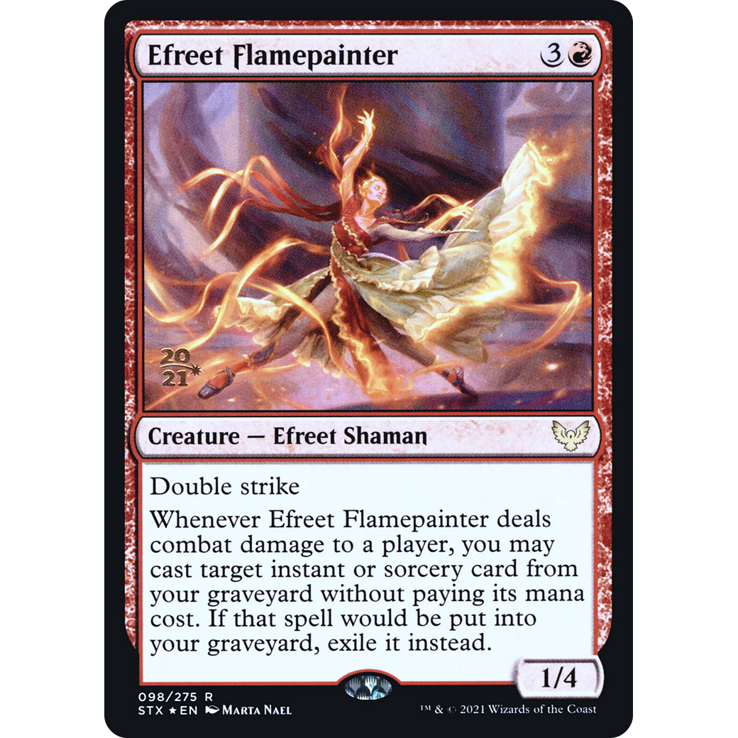Efreet Flamepainter (PRE-098) - Strixhaven: School of Mages Promos Foil