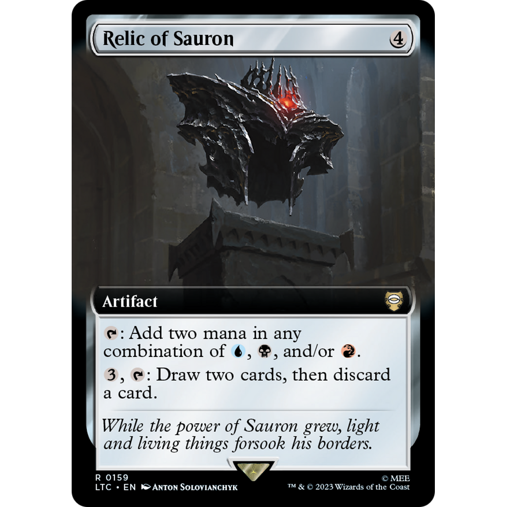 Relic of Sauron (Extended Art) (LTC-159) - Tales of Middle-earth Commander: (Extended Art) Foil