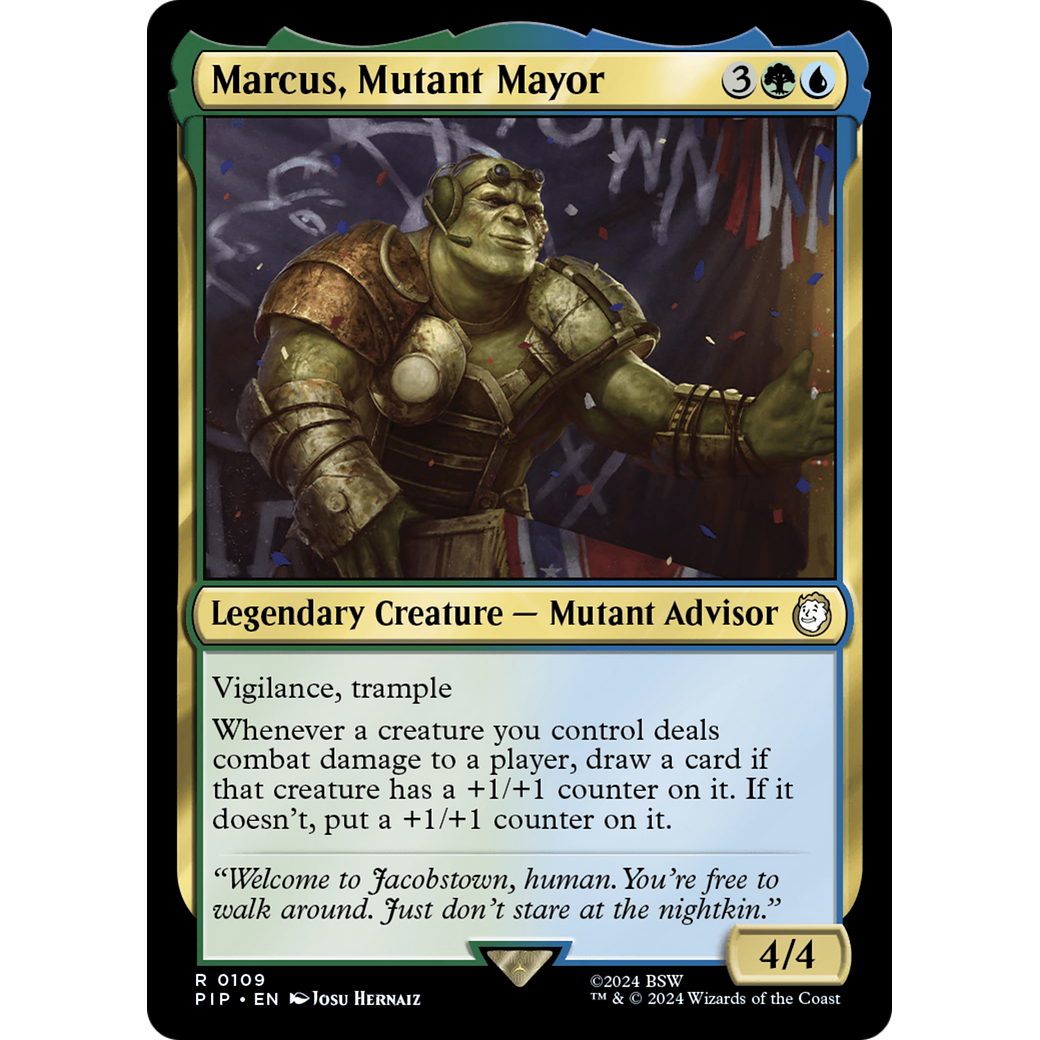 Marcus, Mutant Mayor (PIP-109) - Fallout Foil