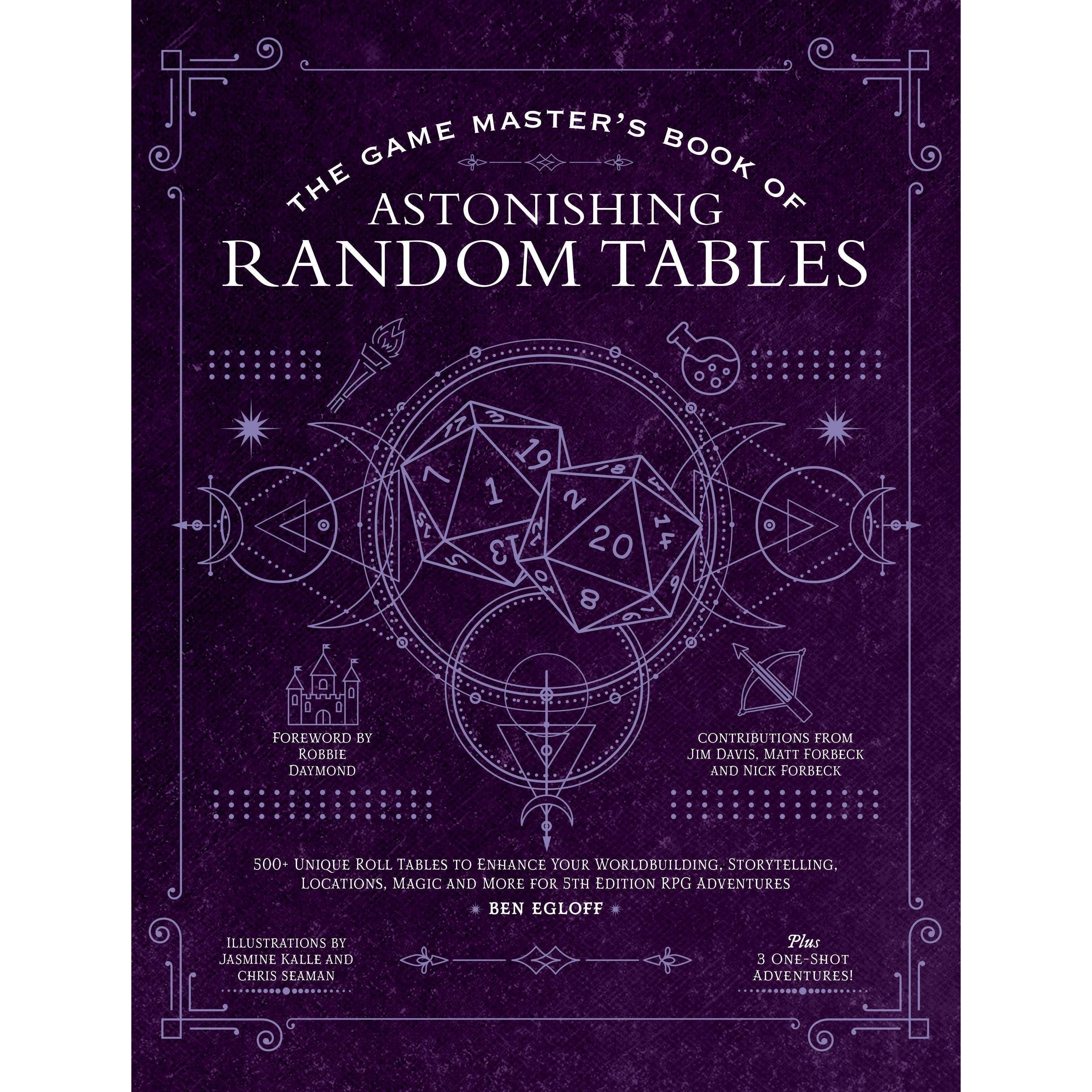 Game Master's Book of Astonishing Random Tables For 5th Edition RPG