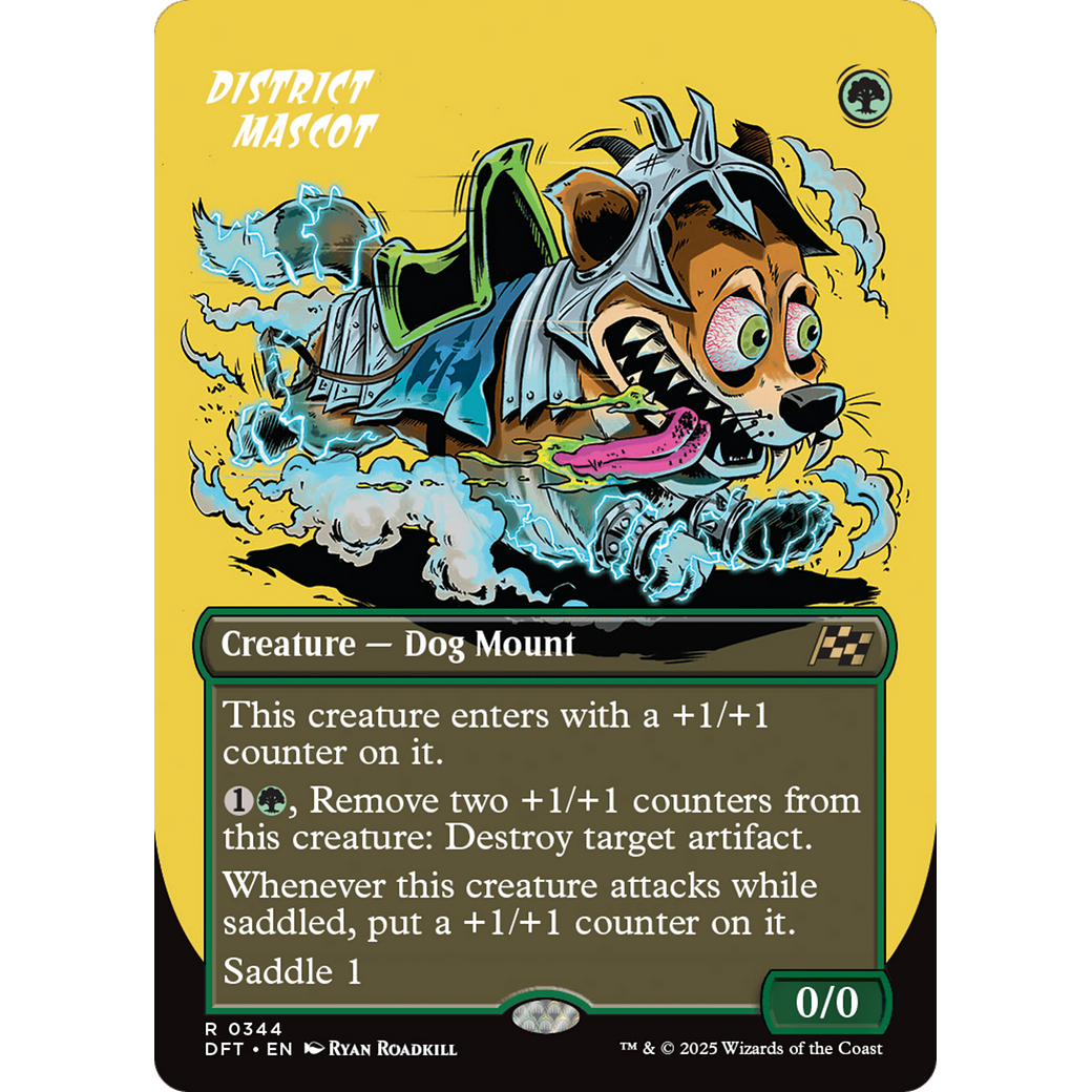 District Mascot (DFT-344) - Aetherdrift (Borderless) Foil