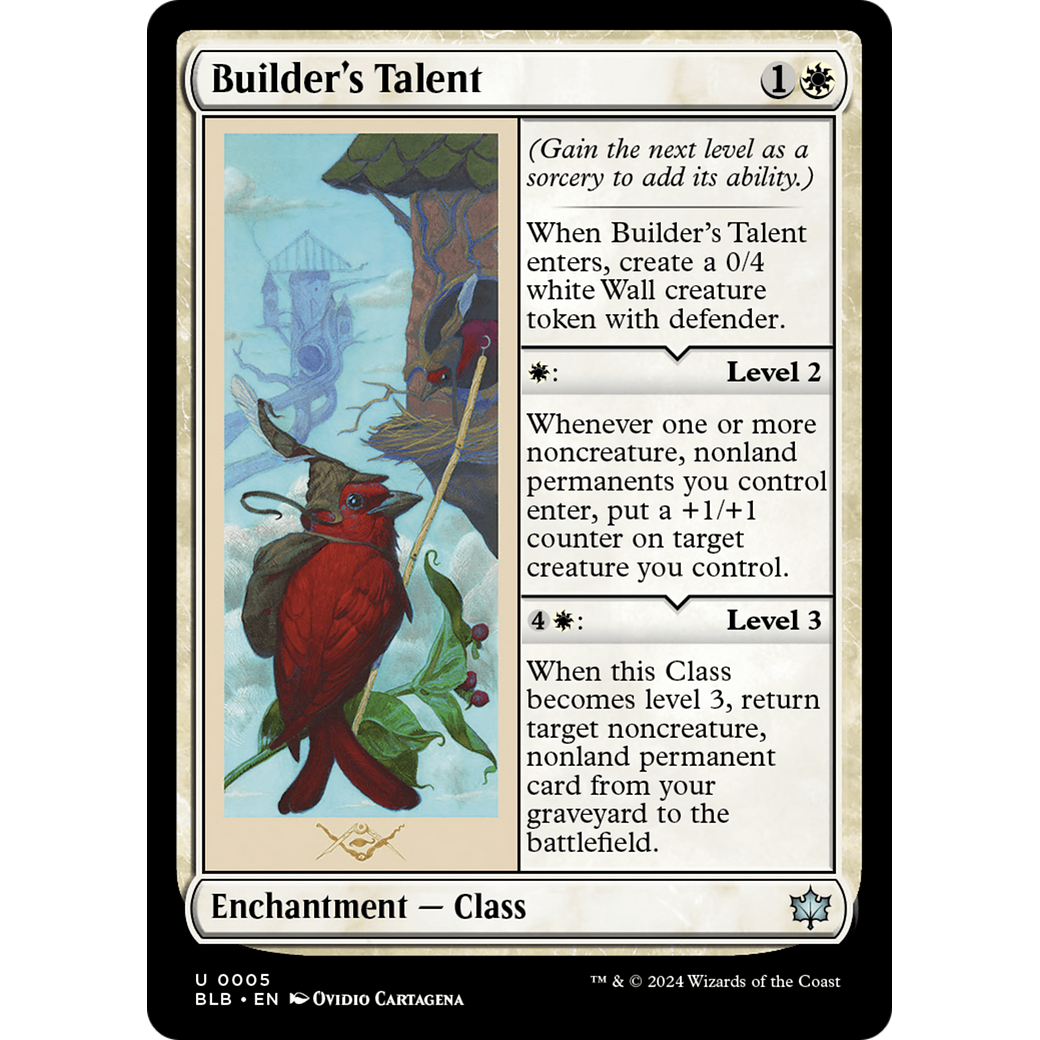 Builder's Talent (BLB-005) - Bloomburrow Foil