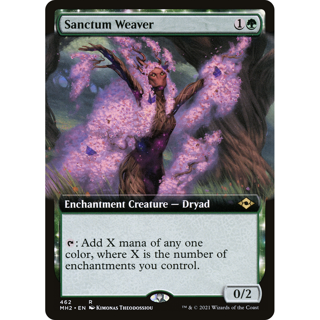 Sanctum Weaver (Extended Art) (MH2-462) - Modern Horizons 2: (Extended Art, enchantment) Foil