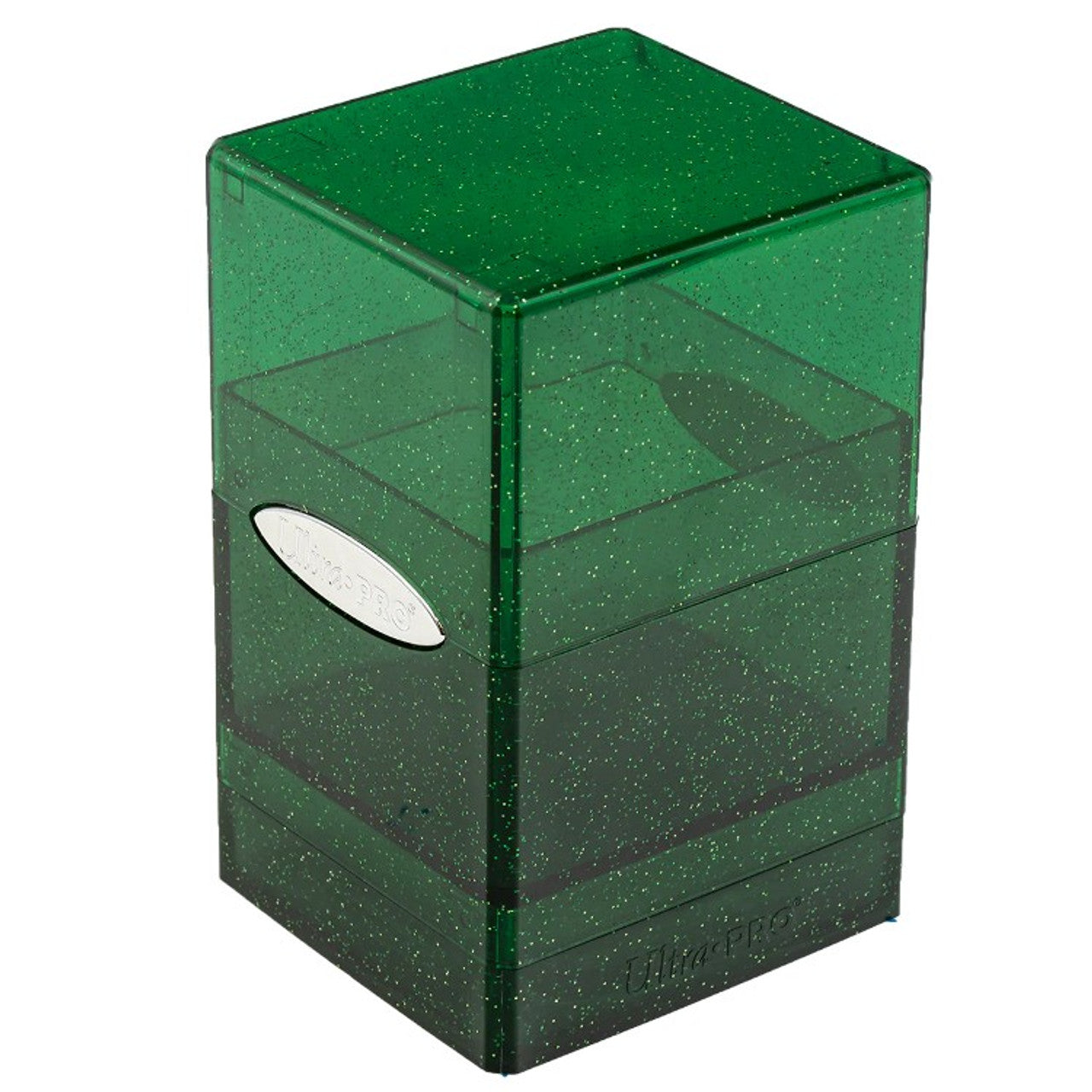 Glitter Green Satin Tower Deck Box