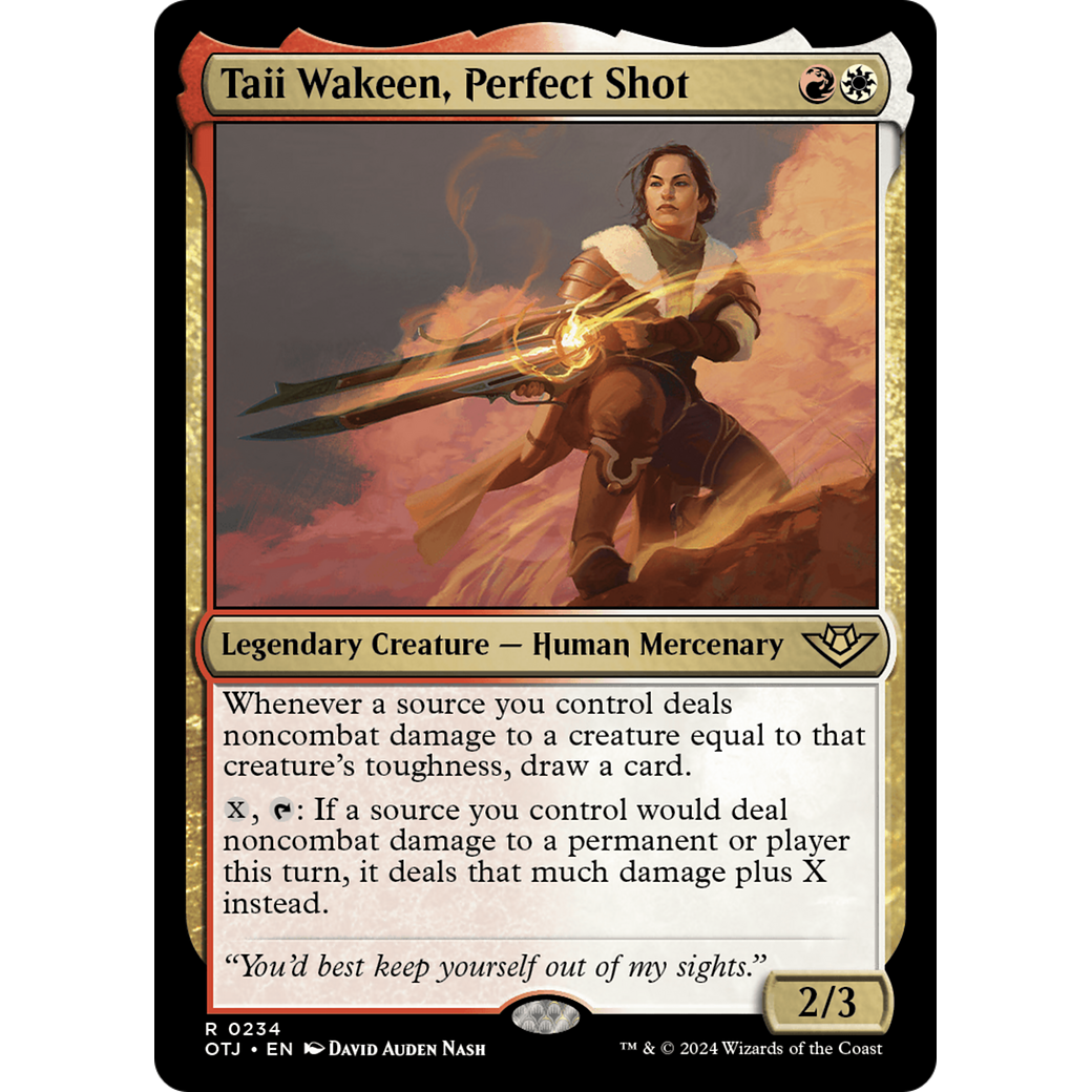 Taii Wakeen, Perfect Shot (OTJ-234) - Outlaws of Thunder Junction