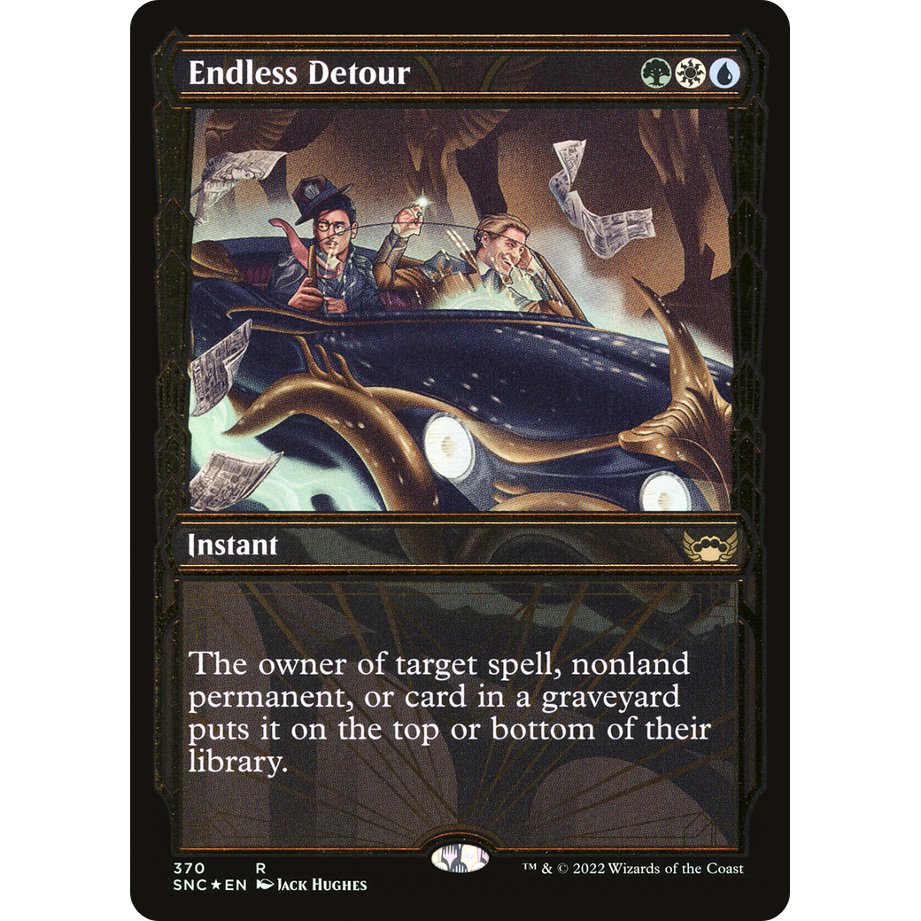 Endless Detour (Gilded Foil) (SNC-370) - Streets of New Capenna: (Showcase) Foil