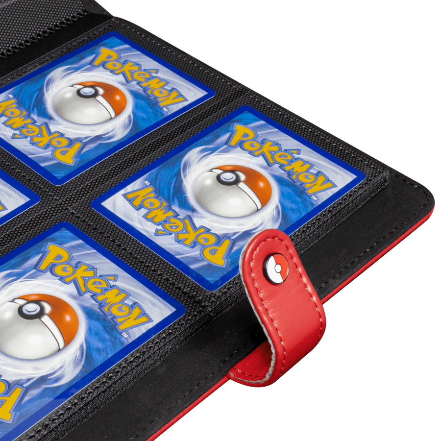 Ultra Pro Pokemon Red Premium 4-Pocket Snap Binder