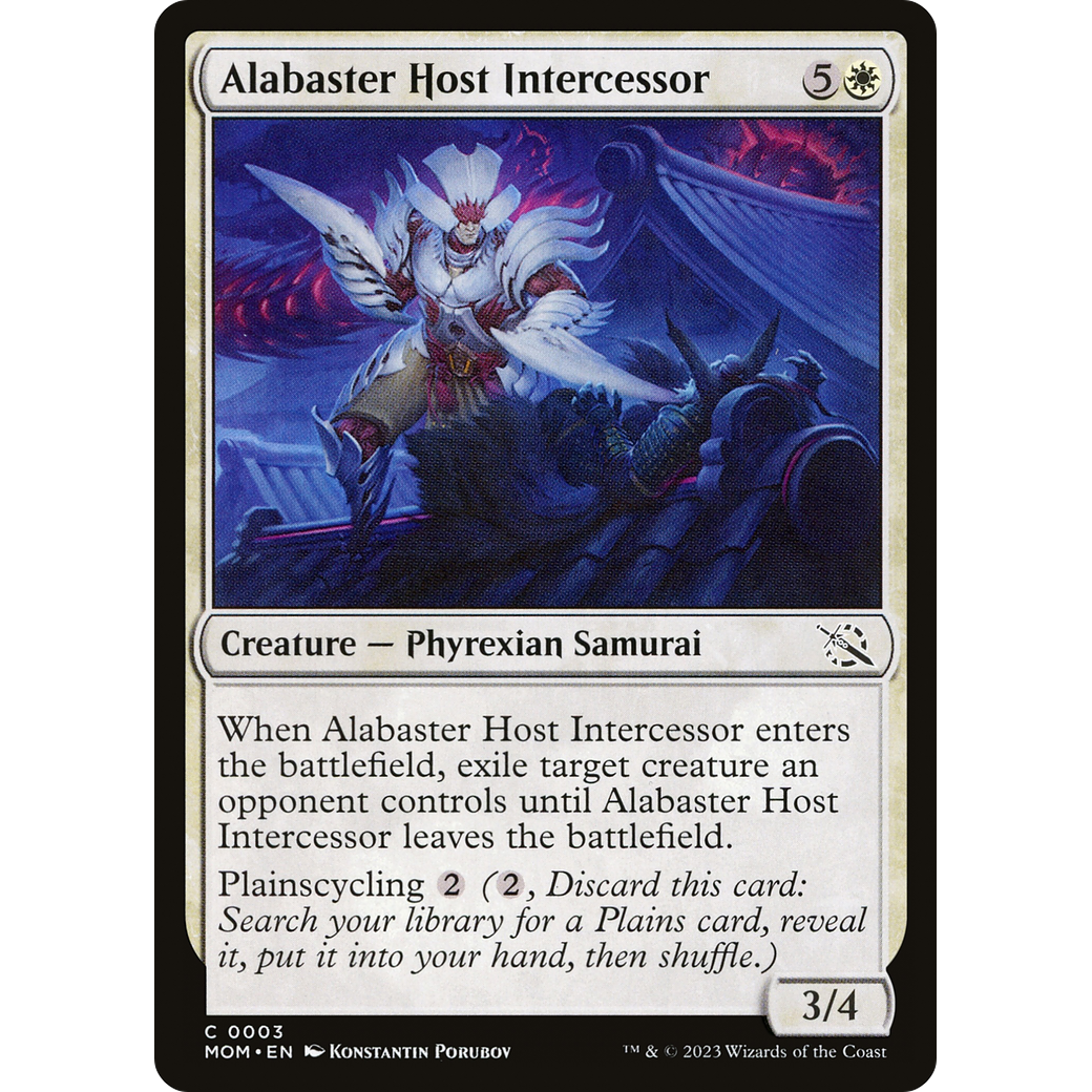 Alabaster Host Intercessor (MOM-003) - March of the Machine Foil