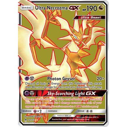 Ultra Necrozma GX (Full Art) 127/131 - SM Forbidden Light Holofoil