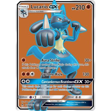 Lucario GX (Full Art) 122/131 - SM Forbidden Light Holofoil