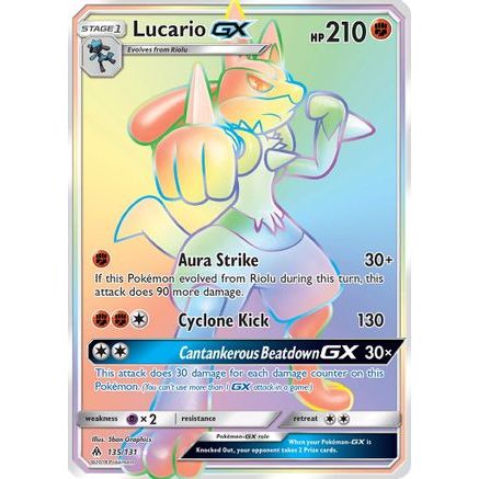 Lucario GX (Secret) 135/131 - SM Forbidden Light Holofoil