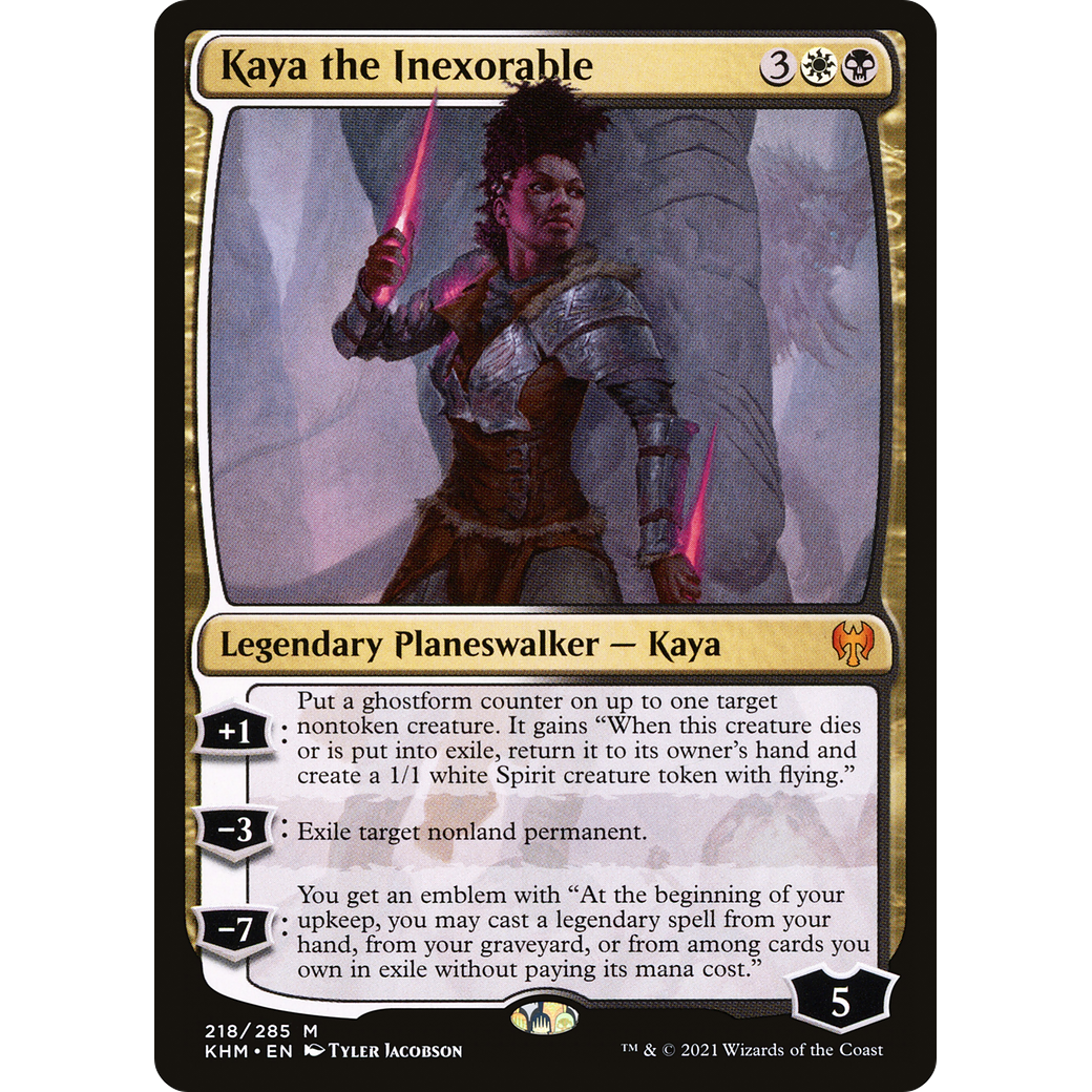 Kaya the Inexorable (KHM-218) - Kaldheim