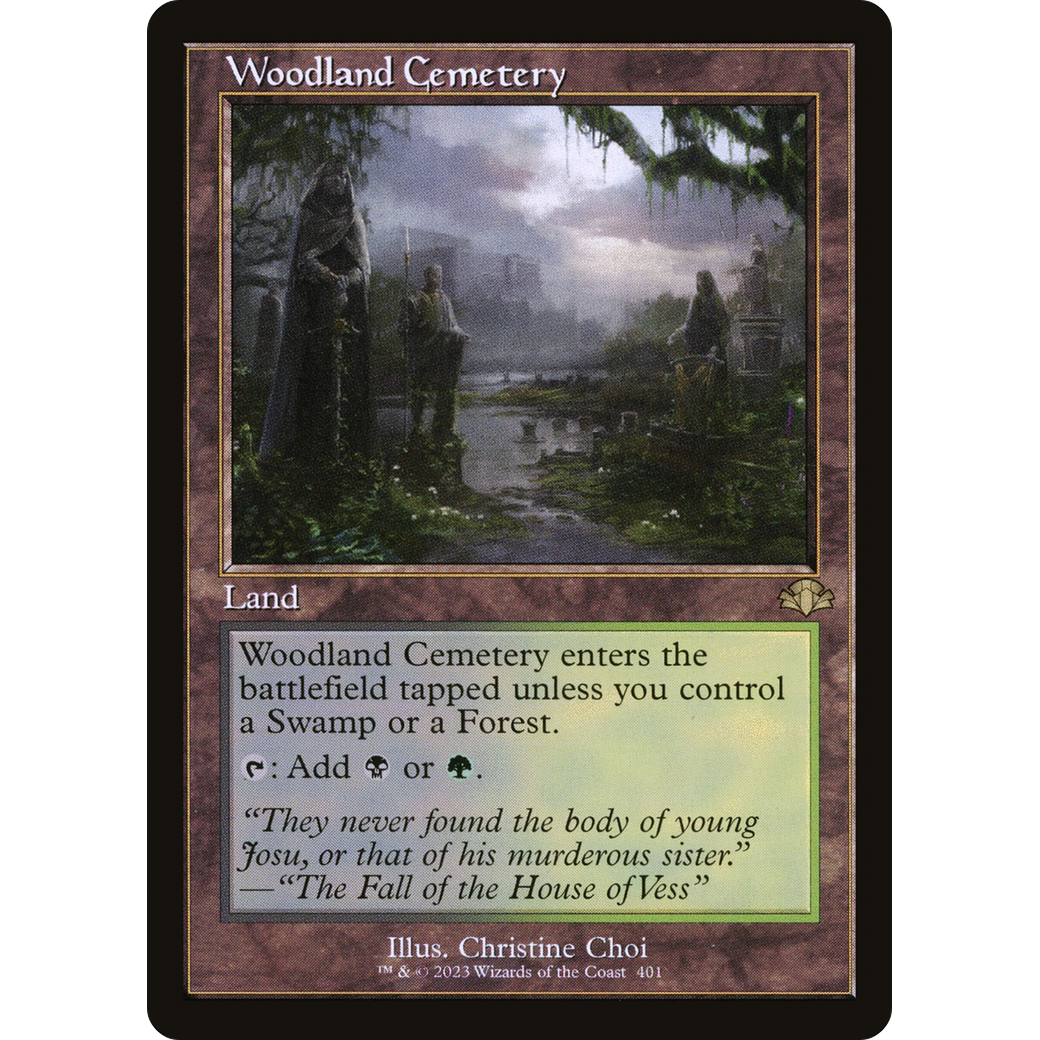 Woodland Cemetery (Retro Frame) (DMR-401) - Dominaria Remastered