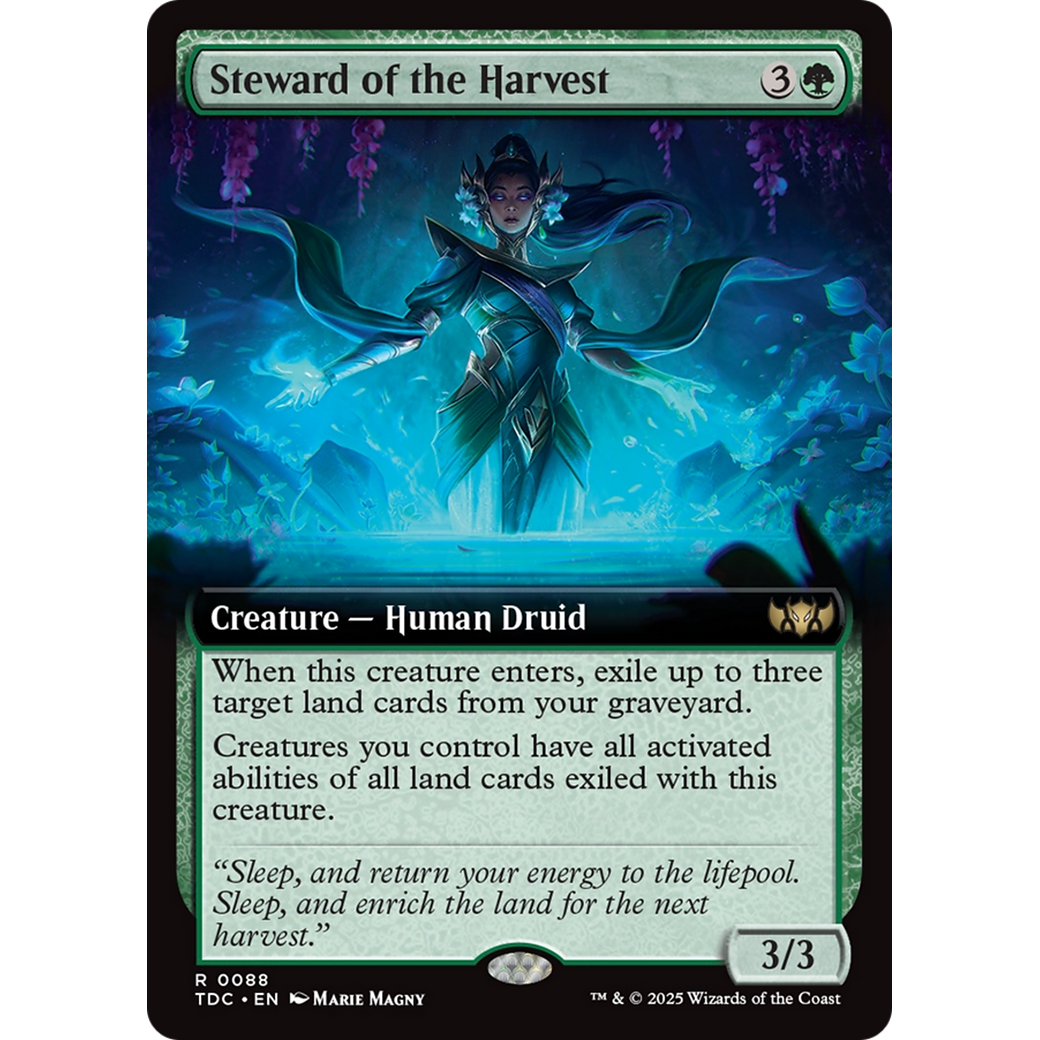 Steward of the Harvest (TDC-088) - Commander: Tarkir: Dragonstorm: (Extended Art)